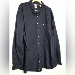 Cinch Navy Blue Cotton Button Down Shirt XXXL